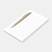 Golden Pen Lined 3M Post-it® Notizen (angewinkelt)