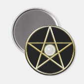 Golden Pentagram Magnet (Vorderseite/Rückseite)