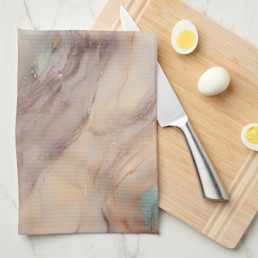 Golden Petal Geschirrtuch (Viertel Falte)