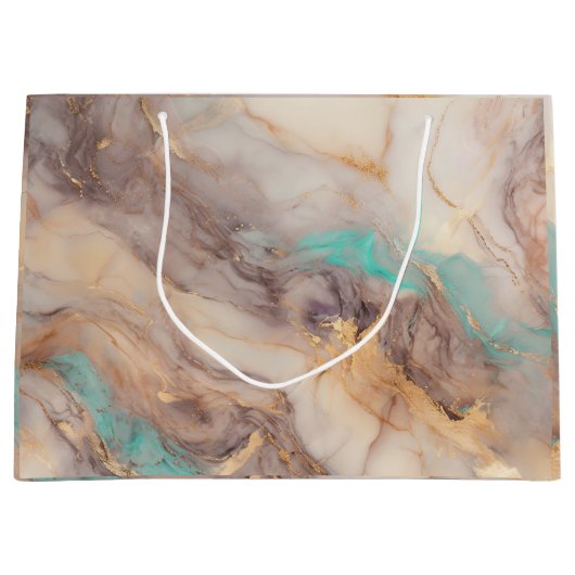 Golden Petal Große Geschenktüte (Vorderseite)