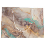 Golden Petal Große Geschenktüte (Rückseite)