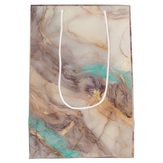 Golden Petal Mittlere Geschenktüte (Rückseite)