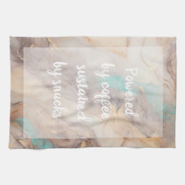 Golden Petal - weiß Geschirrtuch