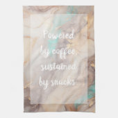 Golden Petal - weiß Geschirrtuch (Vertikal)