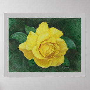 Golden Petals 11"x14" Print Poster