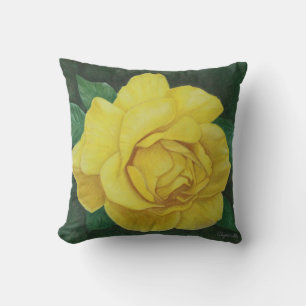 Golden Petals Pillow Kissen