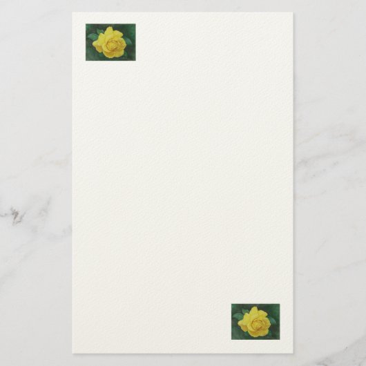 Golden Petals Stationary Briefpapier (Vorderseite)