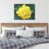 Golden Petals Wrapped Canvas Leinwanddruck (Insitu (Schlafzimmer))
