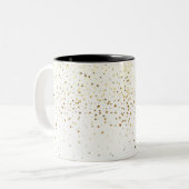 Golden Petite Stars Tasse-Weiß Zweifarbige Tasse (Vorderseite Links)