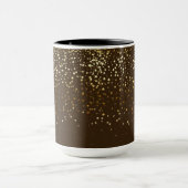 Golden Petite Stars Zwei-Tone-Kaffee Tasse-braun Tasse (Zentrum)