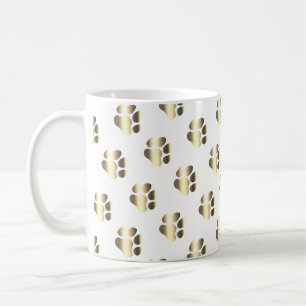 Golden-Pfoten-Muster Hund inspiriert Kaffeetasse