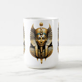 Golden Pharao in Regal Headdress Art Kaffeetasse (Mittel)