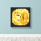 Golden Pharaonic Queen&Eye of HorusAncientEgyptian Leinwanddruck (Insitu (Holzboden))