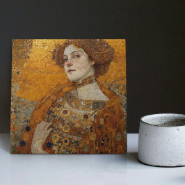 Golden Phase Gustav Klimt Mosaic Edwardian Frauen Fliese