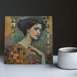 Golden Phase Gustav Klimt Mosaic Edwardian Frauen Fliese