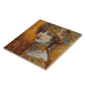 Golden Phase Gustav Klimt Mosaic Edwardian Frauen  Fliese (Seite)