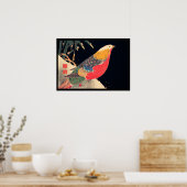 Golden Pheasant in the Snow Bird - Jakuchu (1900) Poster (Küche)