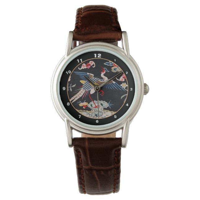 Golden Pheasant & Quing Dynastie /imperiale China Armbanduhr (Vorderseite)