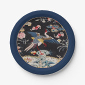 Golden Pheasant & Quing Dynastie /imperiale China  Pappteller (Vorderseite)