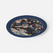 Golden Pheasant & Quing Dynastie /imperiale China  Pappteller (Schrägansicht)