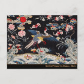 Golden Pheasant & Quing Dynastie /imperiale China Postkarte (Vorderseite)