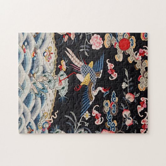 Golden Pheasant & Quing Dynastie /imperiale China Puzzle (Horizontal)