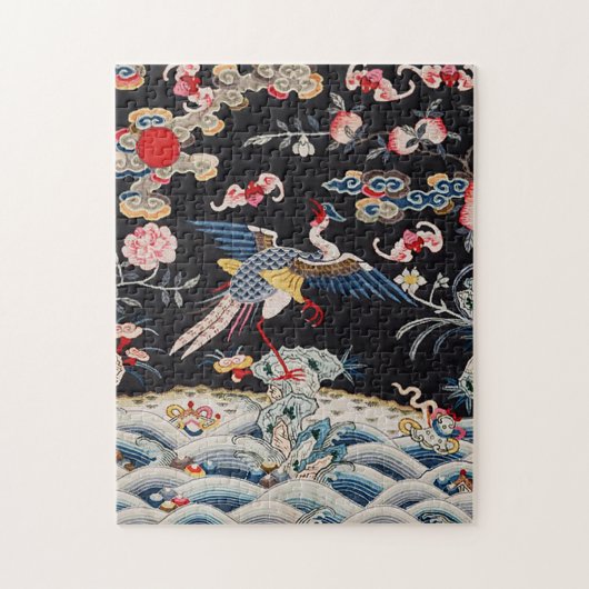 Golden Pheasant & Quing Dynastie /imperiale China Puzzle (Vertikal)