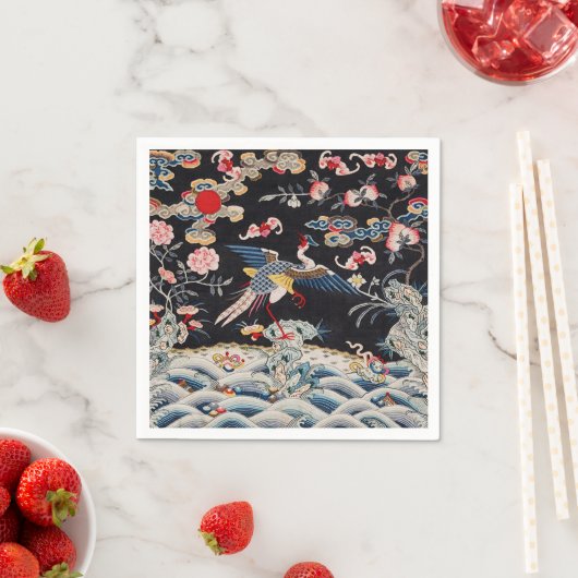 Golden Pheasant & Quing Dynastie /imperiale China Serviette (Beispiel)