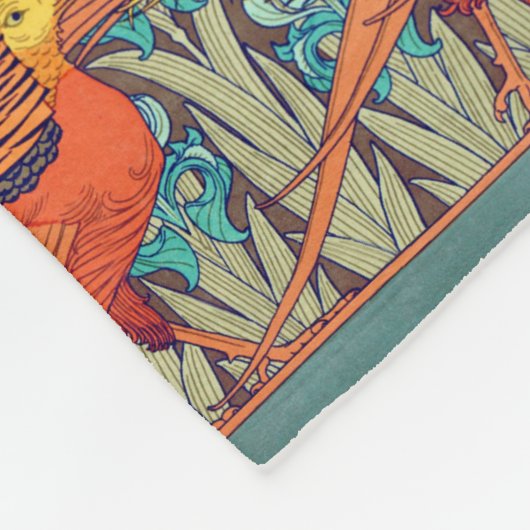 Golden Pheasant Retro Fleecedecke (Ecke)