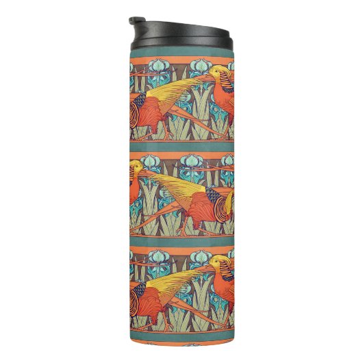 Golden Pheasant Retro Thermosbecher (Nach rechts gedreht)