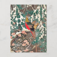 Golden Pheasants in Snow von Ito Jakuchu