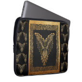Golden Phoenix Elegance Laptopschutzhülle (Vorne Rechts)