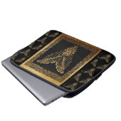 Golden Phoenix Elegance Laptopschutzhülle (Vorne Knopf)