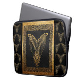 Golden Phoenix Elegance Laptopschutzhülle (Vorderseite Links)