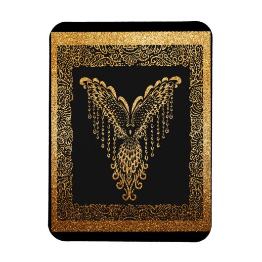 Golden Phoenix Elegance Magnet (Vertikal)