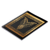 Golden Phoenix Elegance Notizblock (Linke Seite)