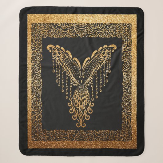 Golden Phoenix Elegance Sherpadecke (Vorderseite)