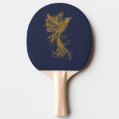 Golden Phoenix Red and Blue Ping Pong Paddle Tischtennis Schläger (Rückseite)