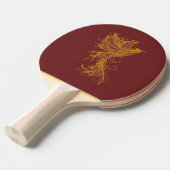 Golden Phoenix Red and Blue Ping Pong Paddle Tischtennis Schläger (Vorderseite)