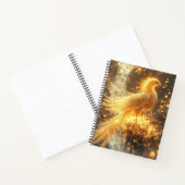 Golden Phoenix Rising Notebook Notizblock (Innenseite)