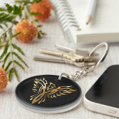 Golden Phoenix Schlüsselanhänger (Vorderseite rechts)