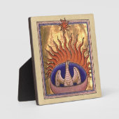 Golden Phoenix Steigend Fotoplatte (Vorderseite)