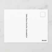 Golden Phoenix Twins on Red Postkarte (Rückseite)