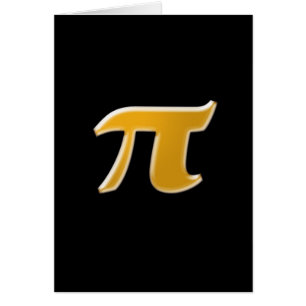 Golden PI auf schwarz