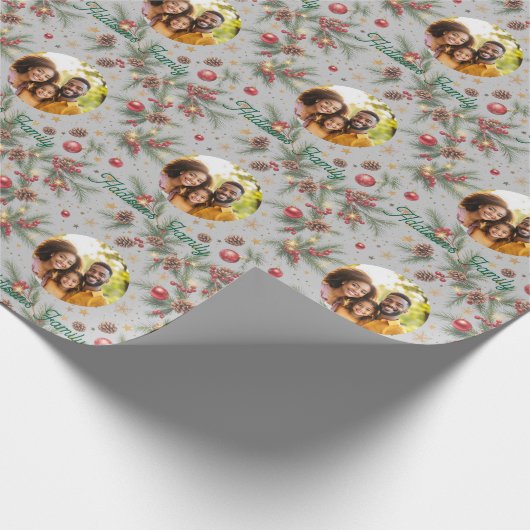 Golden Pine Frame Geschenkpapier (Ecke)