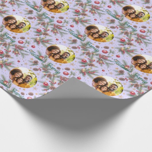 Golden Pine Frame Geschenkpapier (Ecke)