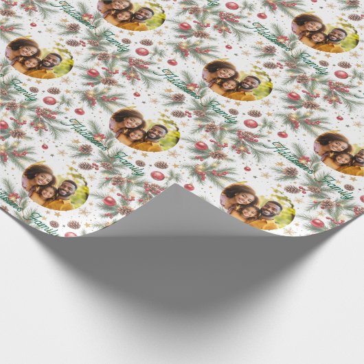 Golden Pine Frame Geschenkpapier (Ecke)