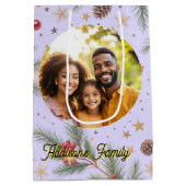 Golden Pine Frame Mittlere Geschenktüte (Rückseite)