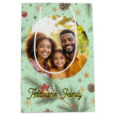 Golden Pine Frame Mittlere Geschenktüte (Vorderseite)