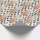 Golden Pineapples Pattern Tropical  Geschenkpapier (Ecke)